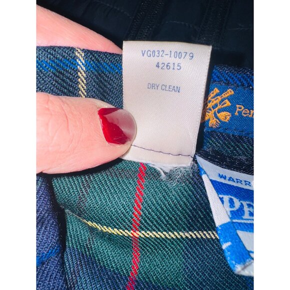 Pendleton Signature Tartan 100% Virgin Wool Pleated Plaid Midi Skirt Sustainable - Picture 9 of 10